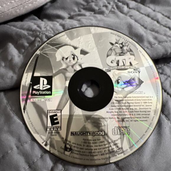 Sony Other - CTR: Crash Team Racing (PlayStation 1, 1999) Disk Only
